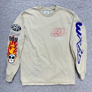 999 Club Long Sleeve Shirt Tan Juice WRLD Death Race for Love / Mens Medium